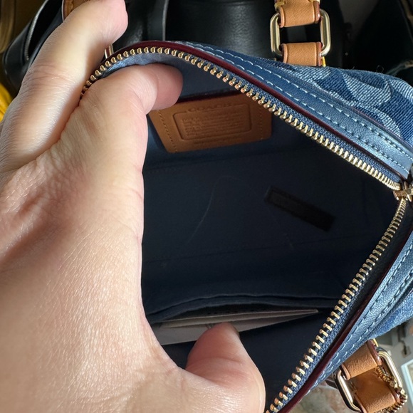 Coach Denim Mini Rowan - Picture 7 of 9